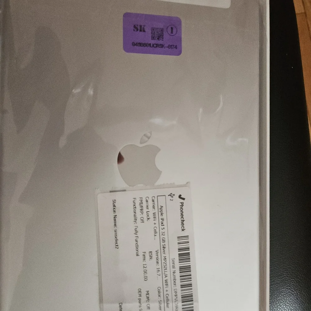 Apple Tablet in Sleek Silver Finish